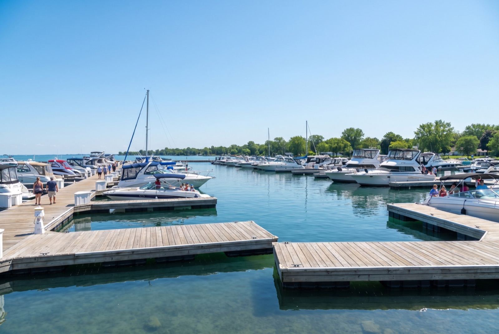Marina on Lake St. Clair